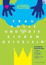 Ausstellungsplakat "Frau Holle und die sieben Geißlein"