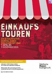 Plakat der Ausstellung "Einkaufstouren".