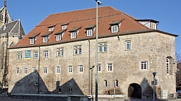 Der Salemer Pfleghof von außen. In diesem Gebäude befindet sich das J. F. Schreiber-Museum.
