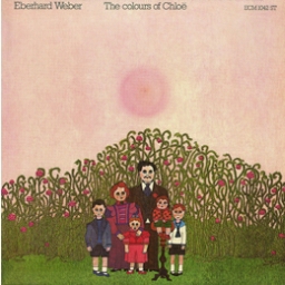 Schallplattenhülle: Ein Gemälde zeigt einen Mann, eine frau und vier verschieden alte Kinder, die vor einer Rosenhecke stehen. Im Hintergrund ist eine Son