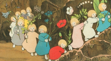 Illustration aus dem Buch "Etwas von den Wurzelkindern".